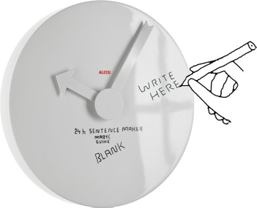 Blank wall clock